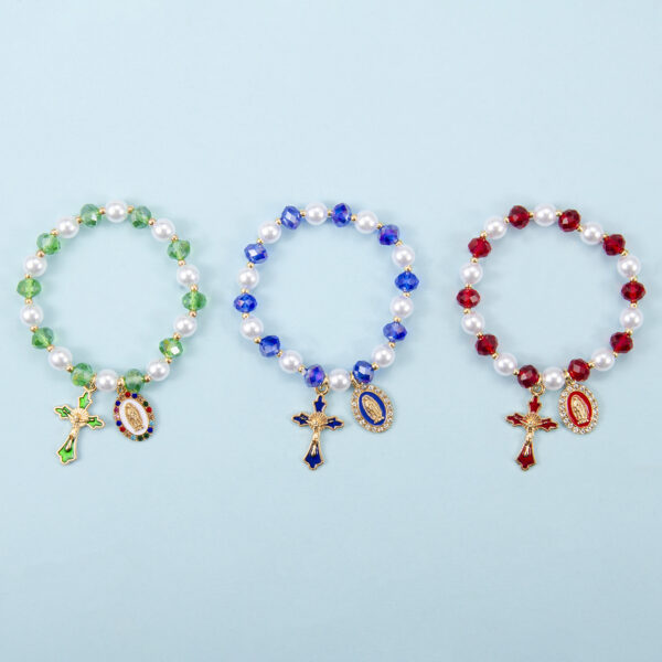 Wholesale Diamond-encrusted cross series bracelet