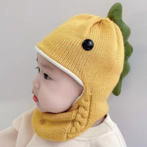 Open dinosaur plus velvet-yellow
