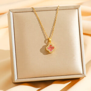 8788 four-leaf clover pink