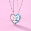 Wholesale Butterfly Love necklace magnet stone necklace alloy necklace
