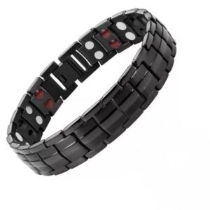 Double row magnet bracelet black