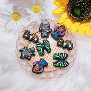 Wholesale Random 100pcs Cross-border Hot Selling New Product Silicone Cartoon Beads Stitch Series Factory Wholesale In Stock Focal Beads