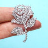 Wholesale Rose rhinestone embroidery DIY Patches