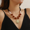 Wholesale Bohemian-style acrylic beaded necklace
