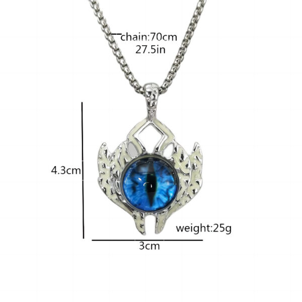 Wholesale Evil Titanium Steel Magic Eye Necklace Devil's Eye Men's Pendant
