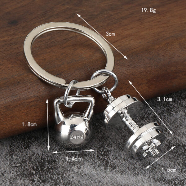 O1CN01rATnLi2KP2hrinnsX_2213263739548-0-cib Wholesale Sports equipment metal weightlifting dumbbell keychain