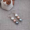 O1CN01rC4orG1VvWQJtaMEv_2220569832715-0-cib Wholesale Freshwater Pearl Color-Block Pendant Earrings