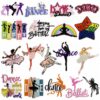 Wholesale Colorful Graffiti Cartoon Ballet Dance Girl DIY Patches