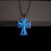 Wholesale Cool glow-in-the-dark cross necklace