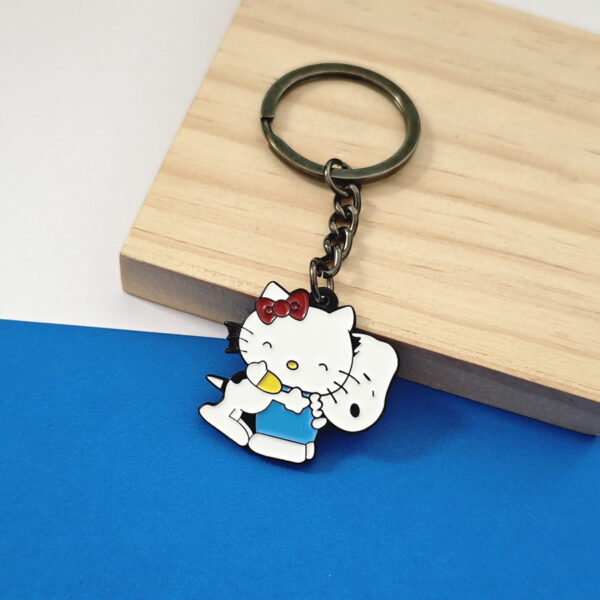 Wholesale Cat Key and Puppy Hug Cute Brooch Keychain OLY Exclusive
