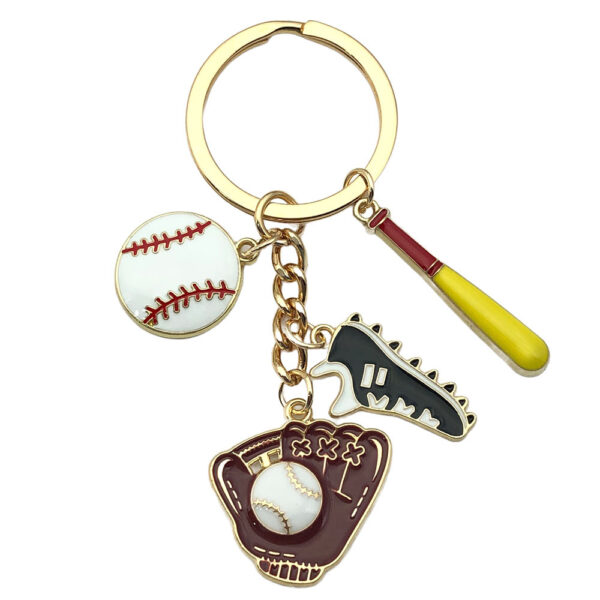 Wholesale Sports Wind Oil Dropping Baseball Sneakers Gloves Keychain