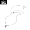 Wholesale Purple glass pendant necklace