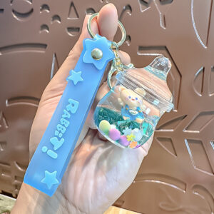 Strap bear-blue baby bottle