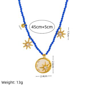 Astronomical star necklace