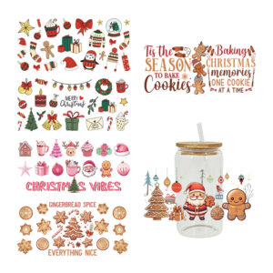 Wholesale UV Transfer Paste Glass Crystal Label Crystal Paste Cross-border Special Paste for 16oz Glass Cup 23cmX11cm