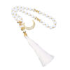 Wholesale 12mm beaded prayer bead tassel moon prayer bracelet