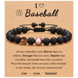 Baseball card + baseball bracelet