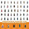 Wholesale 53pcs animal clothing paired with Waterproof Vinyl Stickers