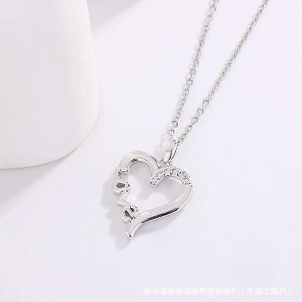 Wholesale Heart-Shaped Titanium Steel Necklace