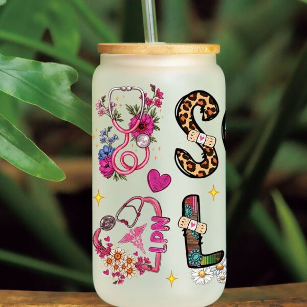 Wholesale UV Transfer Paste Glass Crystal Label Crystal Paste Cross-border Special Paste for 16oz Glass Cup 23cmX11cm