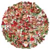 Wholesale 50pcs Santa Claus gift stickers