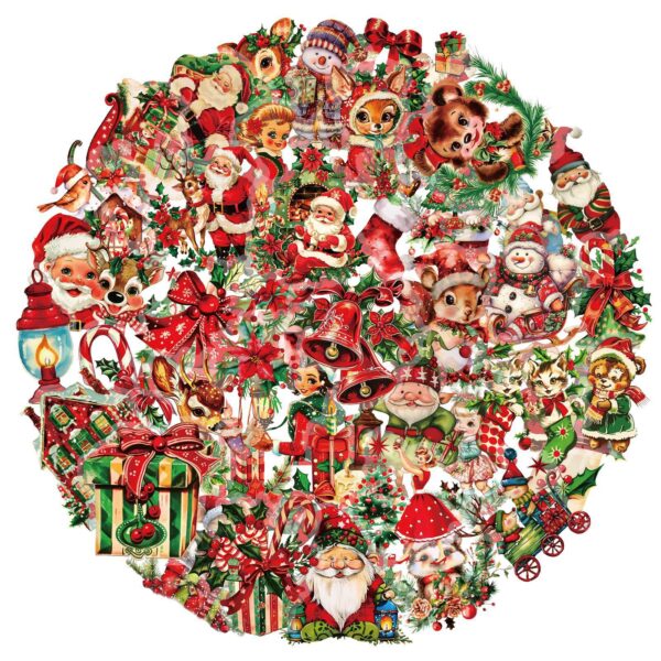 Wholesale 50pcs Santa Claus gift stickers