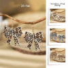 Wholesale Creative leopard print bow acrylic earrings