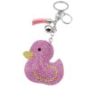 Wholesale creative cartoon animal diamond key chain Cute Keychain