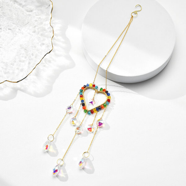 Wholesale rainbow stars and moon four-piece window Chimes