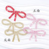 Wholesale Solid color rhinestone bow embroidery DIY Patches