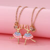 Wholesale Dancer Necklace Good Friend Clavicle Chain Girl Necklace