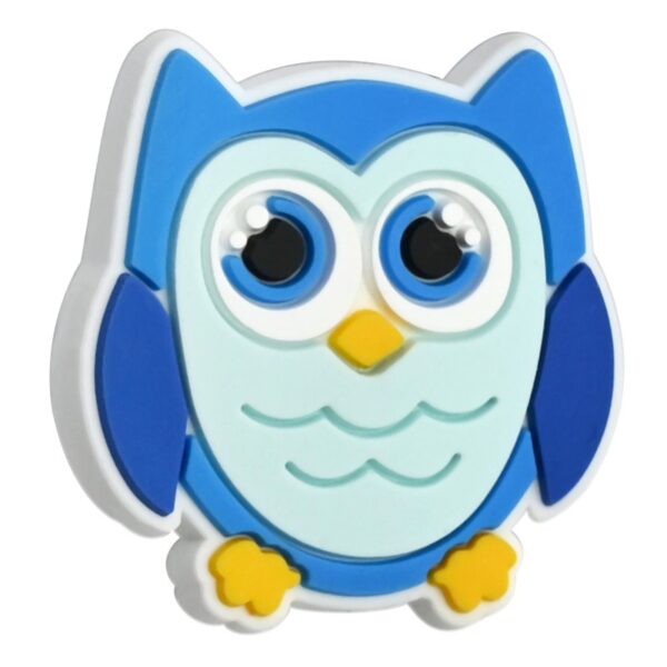 Wholesale PVC soft rubber cute owl beads