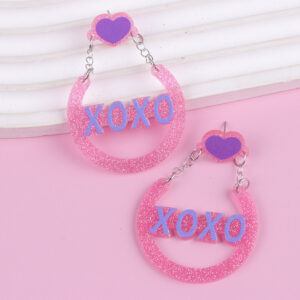 Round purple letters