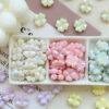 Wholesale 10pcs UV Macaron Four Leaf Flower Acrylic Beads