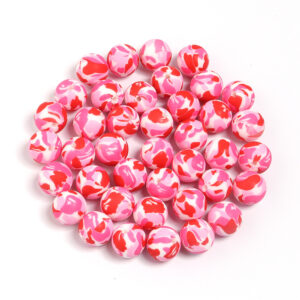 Red camouflage / Diameter 15mm, aperture 2.4mm, 5 pieces/pack