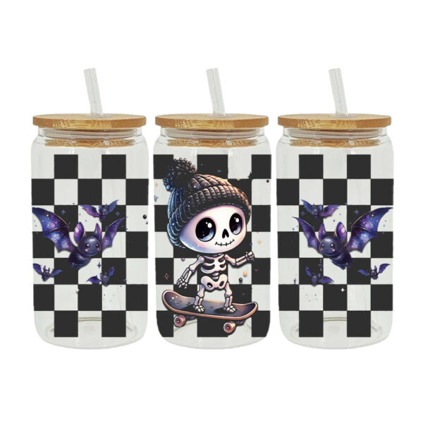 Wholesale UV Transfer Paste Glass Crystal Label Crystal Paste Cross-border Special Paste for 16oz Glass Cup 23cmX11cm