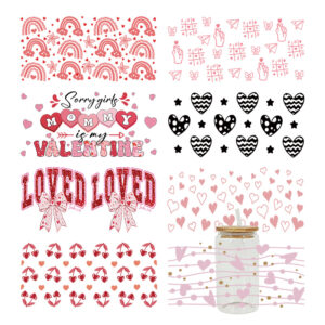 Wholesale UV Transfer Paste Glass Crystal Label Crystal Paste Cross-border Special Paste for 16oz Glass Cup 23cmX11cm