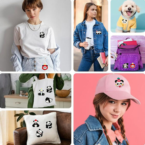 Wholesale Panda-themed embroidered patch