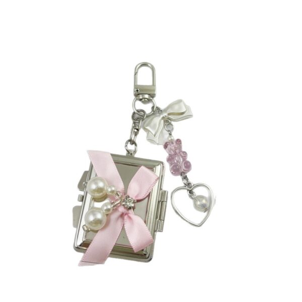 O1CN01rcF5K820vkgYhTWnn_2550186912-0-cib Wholesale Colorful Bow Love Mirror Metal Keychain