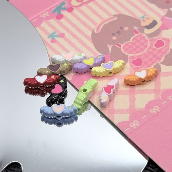 Wholesale DIY Dopamine Heart Wings Angel Beaded Alloy Accessories