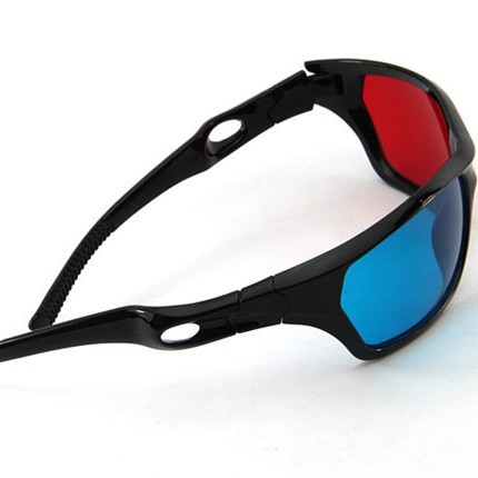 Wholesale 3D glasses red and blue glasses stereo glasses plastic