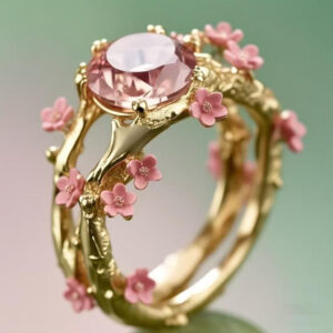 Wholesale Pink Flower Ring