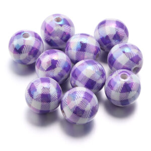 Plaid purple / Size: 16mm aperture 2.8mm