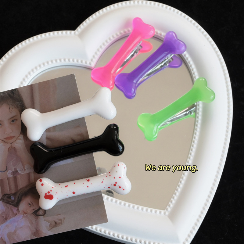 Wholesale Y2K Style Hairpin Dark Edge Hair Clip Duckbill Clip Top Clip Hair Aessory