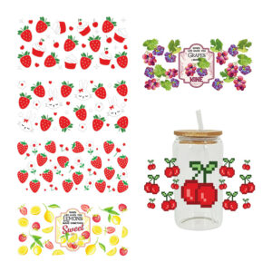 Wholesale UV Transfer Paste Glass Crystal Label Crystal Paste Cross-border Special Paste for 16oz Glass Cup 23cmX11cm