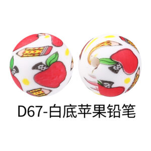 D67-apple pencil on white background