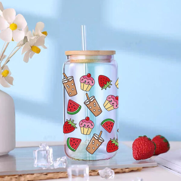 Wholesale Uv Transfer Sticker Glass C Crystal Label Crystal Sticker Exclusive for 16oz Glass C Special Sticker 23Cmx11Cm