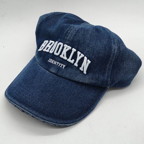 Wholesale Customized Letter-Washed Fashion Commuter Baseball Cap Amazon Face-Slimming Deep Crown Retro Wide-Brimmed Baseball Cap