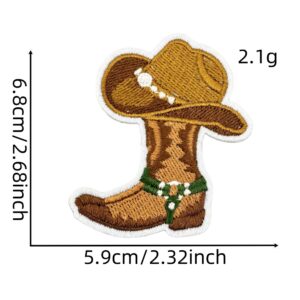 Boys western denim patch 8#