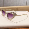 Wholesale Cat eye triangle diamond set UV resistant sunglasses